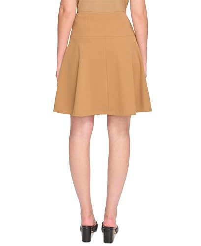 Calvin Klein Womens Petites Crepe Mini Skirt Tan 8P3