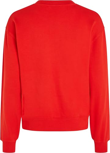 Miniatura 7 de Tommy Hilfiger Sudadera Sin Capucha Para Mujer, Rojo Fierce Red , Xxl