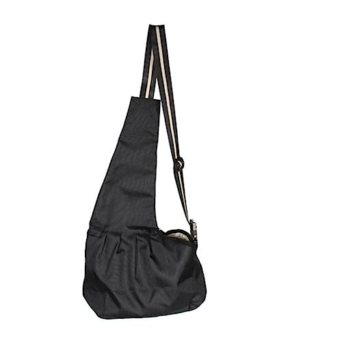 TOBBOMEY Puppy Carrier Sling Bag Oxford Cloth Pet Dog Cat Carrier Bag Washable Size Nylon Head Outside Safe Hook Adjustable Strap for Small Pets