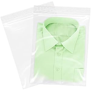 11" x 14"(100 Count) Zip Plastic Poly Bags - 2 Mil Clear Reclosable Zipper Bags for Prints, Photos, Documents, Clothing, T-Shirt, Storage 11" x 14" 100 Pack