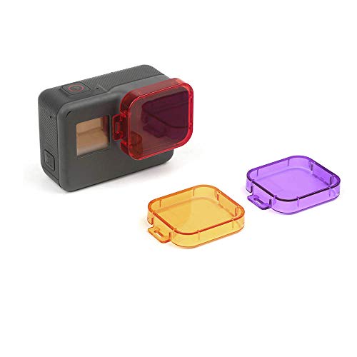 Filtro de Mergulho para GoPro Hero5 Hero6 e Hero7 Black (VERMELHO)