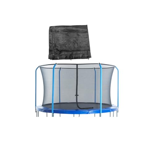 14' Trampoline Enclosure Net for 14 Ft. Frame Using 6 Straight Poles or 3 Arch, Installs Inside of Frame