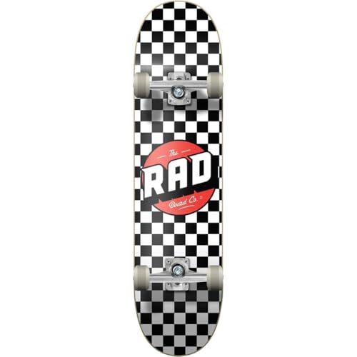 Rad Skate Complet Checker Noir 7,75 skate pour apprendre les tricks