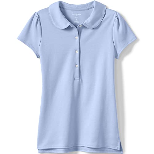 Image of Lands' End Girls Short Sleeve Peter Pan Collar Polo Shirt
