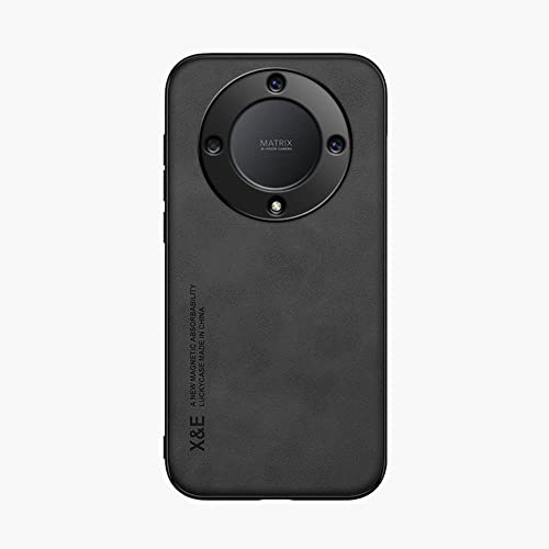 Kepuch Silklike Case for Honor Magic 5 Lite/Honor X9a - Cover Bumper Built-in Metal Plate for Honor Magic 5 Lite/Honor X9a - Black