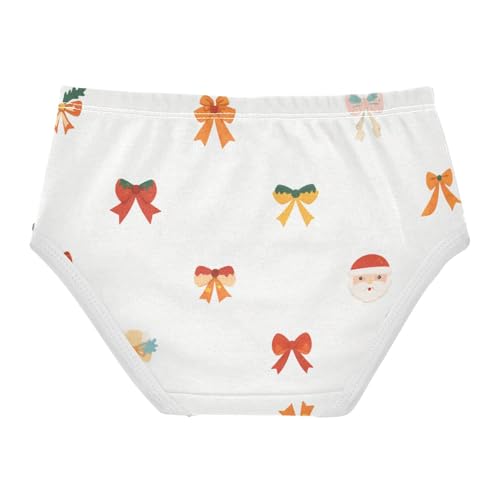 Girls' Cotton Panties Briefs Underwear for Girls Christmas Bows2