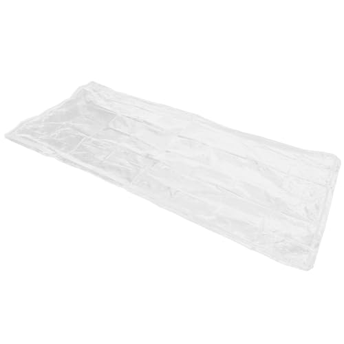 ELEOUTI Funda de Colchón Transparente Cremallera, Funda Protectora Antipolvo para Colchón 90x200 Cm, Altura 5 Cm, Bolsa de Almacenamiento Transpirable para Mudanzas y Hogar
