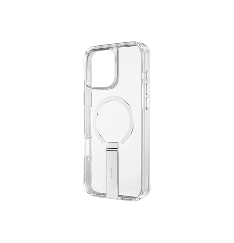 UNIQ Hybride pour iPhone 16 Pro MagClick Charge Eleva avec Support Vertical – Transparent