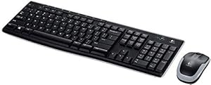 Logitech MK270 Combo Tastatur und kabellose Maus kabellosem Nano-Empfänger (QWERTZ- Deutsches Tastaturlayout) schwarz