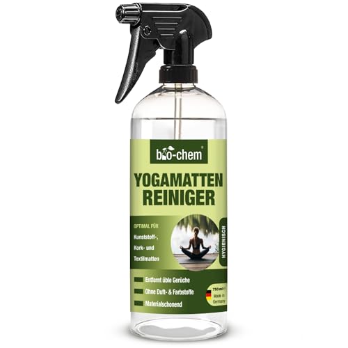 bio-chem Yogamatten-Reiniger - 750 ml - für Kunststoff- Kork und Textilmatten Sportmatten Bodenmatten