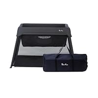 Silver Cross - Slumber 3-in-1 Travel Cot - Travel Cot/Crib - Baby Travel - Compact Travel System - Carbon