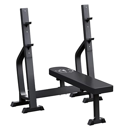 GORILLA SPORTS® Hantelbank - mit Ablage, bis 250 kg Belastbar,...