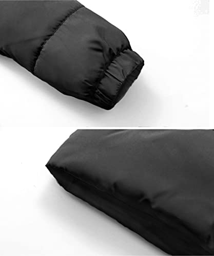 M2C Little Girls Winter 2-Piece Ski Snowsuit Set Puffer Jacket And Pants Black 5-6 #TOP4