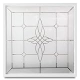 Aurora 47.5' x 47.5' White New Construction Decorative Glass Window