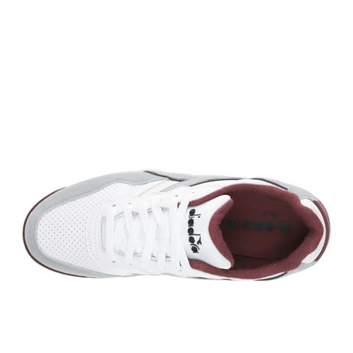 Image of Diadora Mens Winner Suede Leather Lace Up Sneakers Shoes Casual - Grey, White