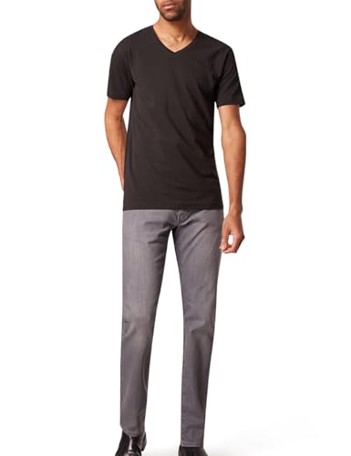 Pierre Cardin Men's T-Shirt V-Neck T-Shirt V | Men's Basic T-Shirt | Tee | Modern Fit, Black 9000 9000, S