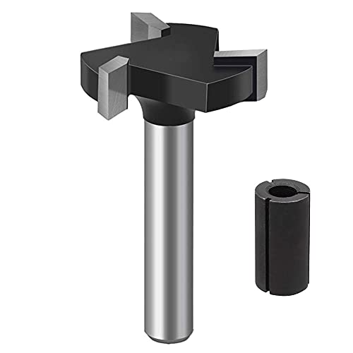 CNC Spoilboard Surfacing Router Bits 1/4 inch Shank, Slab Flattening Router Bit Planing Bit Wood Planing Bit Dadoâ€‚Planer Bit Woodworking Tools
