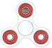 Price comparison product image Christmas Concepts® - Exclusive White And Red Fidget Hand Spinner - Stress Reducer, Stress Relief, Autism - Spin Time 1-3 Minutes