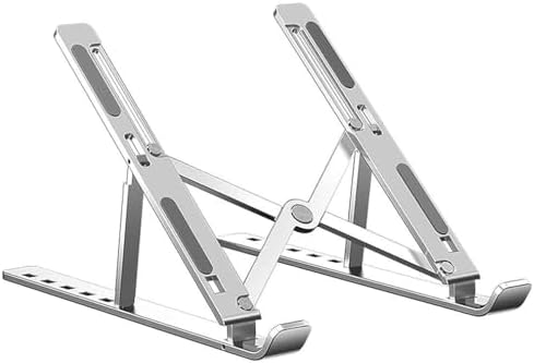 Suporte para Notebook de Aluminio Ajustável Dobrável Portatil Met...