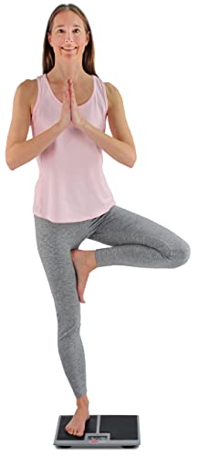 Detecto Slimtalkxl, Talking Home Health Scale, 550 Lb X 0.1 Lb / 250 Kg X 0.1 Kg, Black Rubber Mat #TOP1