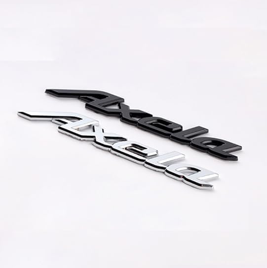 Auto Emblemen Badge voor Mazda 3 Axela 2020-2021, Badge Sticker Logo, Body Badge Sticker, Auto Embleem Letters, Auto Waterdichte Styling Teken Badge Accessoires,B Carbon Fiber