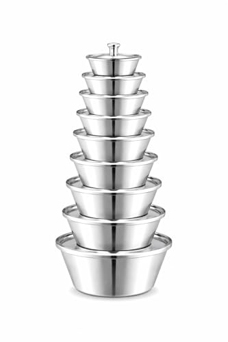 طقم حلل شاورما الدهن من الالومنيوم مكون من 10 قطع للمطبخ المنزلي والمطعم