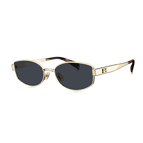 Image of BOLON Unisex Full Titanium Narrow Retro UV400 Sunglasses BX7001 VaCay 57mm | Exclusive Eyewear Brand of EssilorLuxottica