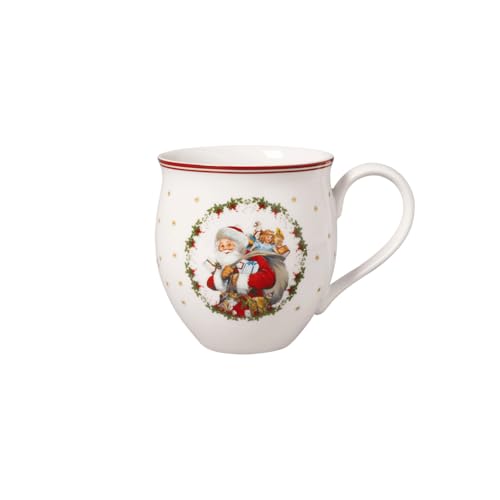 Villeroy & Boch - Toy's Delight Becher mit Henkel Santa und Engel 390 ml Bunt Mikrowellensicher, Weihnachtsgeschirr, Kaffeetasse… – Ansicht 1