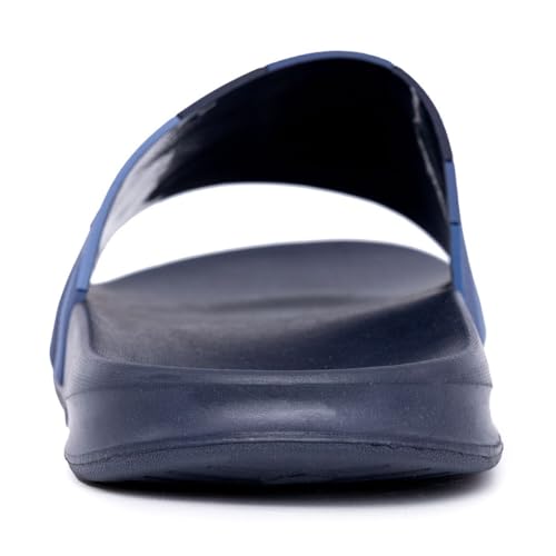 Image of Nautica Men's Open Toe Slide Sandals - Comfortable Indoor & Outdoor Shower Slippers