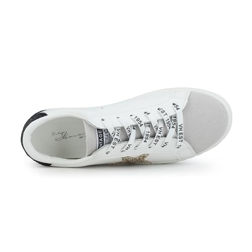 Image of VINTAGE HAVANA Women's Fashion Sneakers | Casual Lace up Low Top Tennis Shoes | Cute Trendy Dressy Sneakers