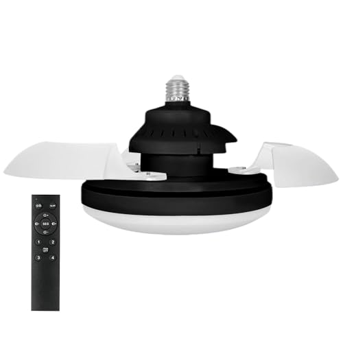 Tyinerc Ventilador de techo para dormitorio, ventilador de techo con mando a distancia - Ventilador silencioso retráctil sin lámpara con luces | Dispositivo de refrigeración para el hogar decoración