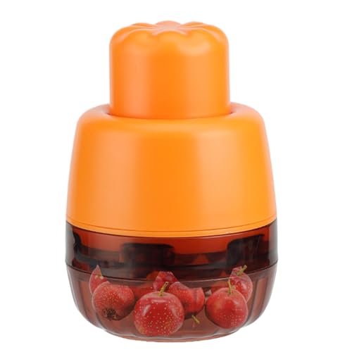 Removedor de semillas de cereza, cortador de frutas estilo push, extracción rápida de semillas, diseño sin esfuerzo, compacto y resistente, 7 agujeros, 8 x 14 cm,