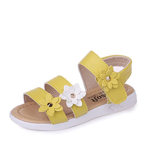 2 to 12Years Toddler Girls Shoes Toddler Non-Slip Baby Rubber Sole Shoes Kids Flower Sandals Baby Summer Shoes