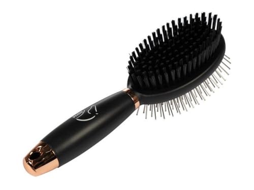Brosse crinière et queue double face avec manche gel ergonomique - 2