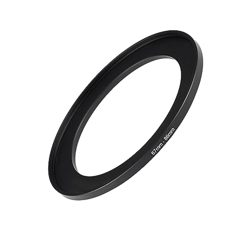 Image of 67mm to 86mm Step Up Ring Filter Adapter Black Metal Step up Adapter Rings Compatible with All Brand UV CPL ND Camera Lens Filter Step Down Ring (67mm-86mm)