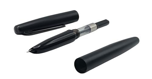 Image of GOLD LEAF Jinhao 911 Matt Black Fountain Pen, Extra Fine Nib Metal Body Classic Design Smooth Writing Pen with Converter