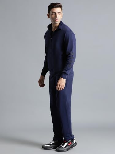 Image of hummel Promo Men's All weather Regular Fit Track Suit with Zipper and Pockets Comfortable Breathable Stretchable Soft Fabric For Everyday Use Ideal for Gym Training or Running Loungwear