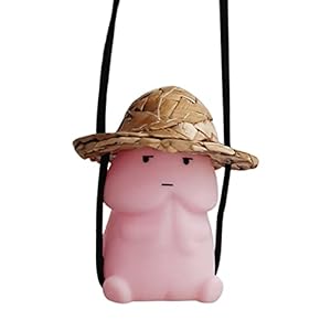 Car Hanging Accessories, Cute Dinosaur Car Mirror Ornament, Car Swing Decoration for Men Women, Pink Car interior…