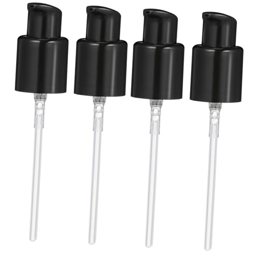 Generisch 4 Stück Lotionspumpenkopf Aus Kunststoff Seifenpumpe Flaschenpumpendüse Shampoo-spenderflaschen Handwaschspender Spender Pumpenkopf Flüssig Wasserpumpe Elektrische Pumpe Pp Black