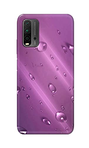 Image of PRINTFIDAA Water Bubbles in Lilac Background Printed Designer Hard Back Case Cover for Xiaomi Redmi 9 Power -(TY) MVN1005