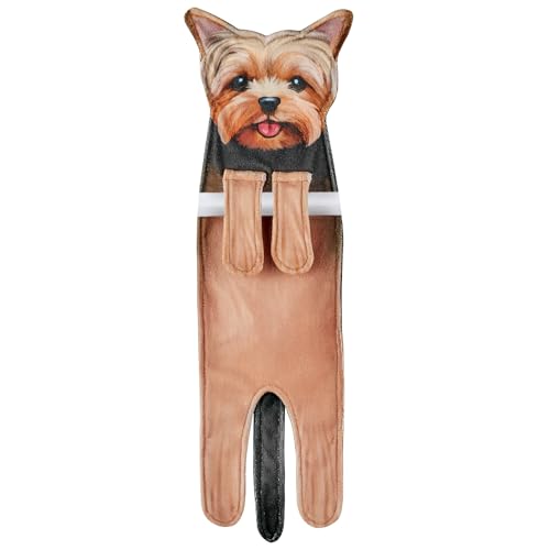 Collections Etc Adorable Dog-Shaped Hanging Kitchen Towel