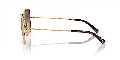 Dolce & Gabbana DG2242-02/13 Sunglasses GOLD w/BROWN GRADIENT DARK BROWN 57mm2