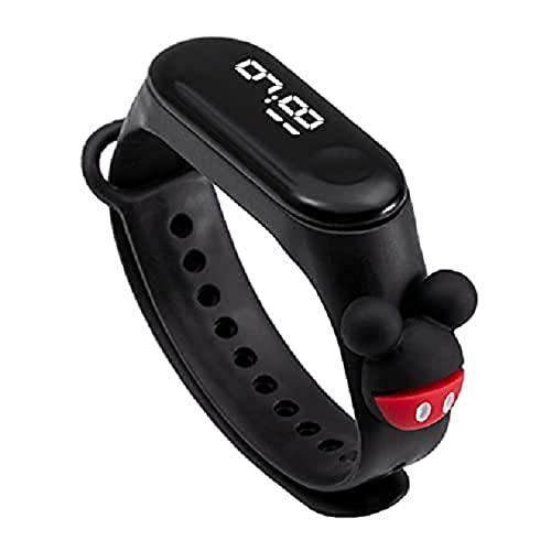 GenericSavoir Digital LED Watch Band Girls and Boys Watch (Black) Cute Kids Cartoon Watch