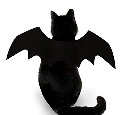 ZOOPOLR Bat-Cats Costume for Cats, Bat Wing Party Pet Dress Up Halloween Costume Halloween Atmosphere for Cats