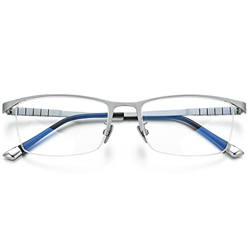 Image of FONEX Titanium Glasses Frame for Men,Square Eyewear Full Optical Eyeglasses F85641