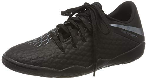 Nike Men s Hypervenom Phantom Iii Academy Ic Footbal Shoes, Black Schwarz Schwarz, 6