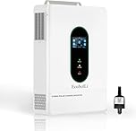 EcoSolLi 12000W Hybrid Solar Charge Inverter, 48V Split Phase Solar Inverter, 120V/240V AC Input/Output (settable), Built-in 2 MPPT Solar Controllers, Max. 6 Parallel for Home, RVs, Lead Acid/Li