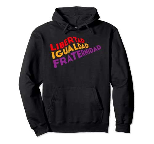 Flag with Spanish Republic Pride Motto Pullover Hoodie
