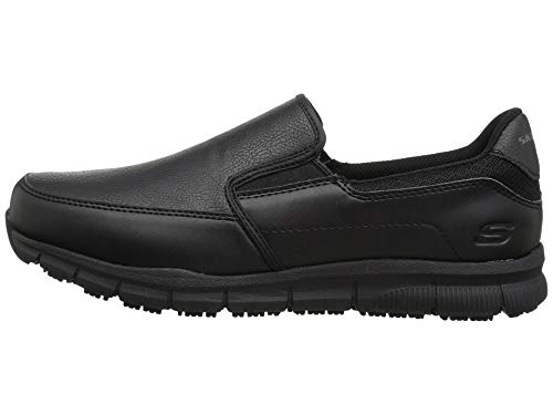 Skechers Men's Work Nampa-Groton Slip On, Black/Black, Size 102