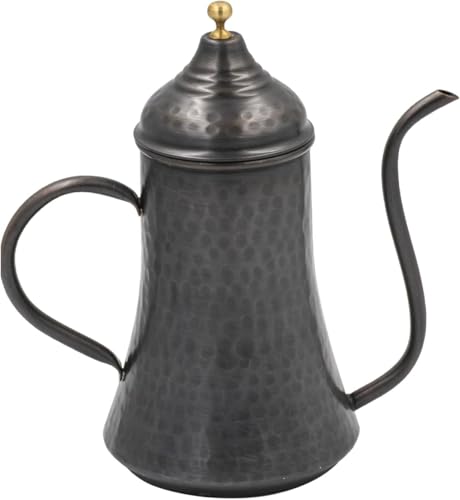 Botella dispensadora de aceite de cobre, elegante vertedor de aceite de oliva para cocina, elegante accesorio de cocina, diseño oxidado, 671.9 g, perfecto para cocinar y servir